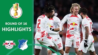 Dolberg scores but Leipzig is too strong | RB Leipzig vs. Hoffenheim 3-1 | Highlights | DFB-Pokal