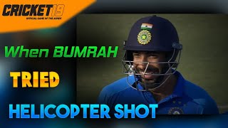 Bumrah playing Helicopter shot 🚁 | Cricket19 gameplay 🏏 | #shorts
