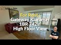 Gateway Kiaramas Fully Furnished | Mont Kiara | 1R 1B 742sf | High Floor | FOR RENT