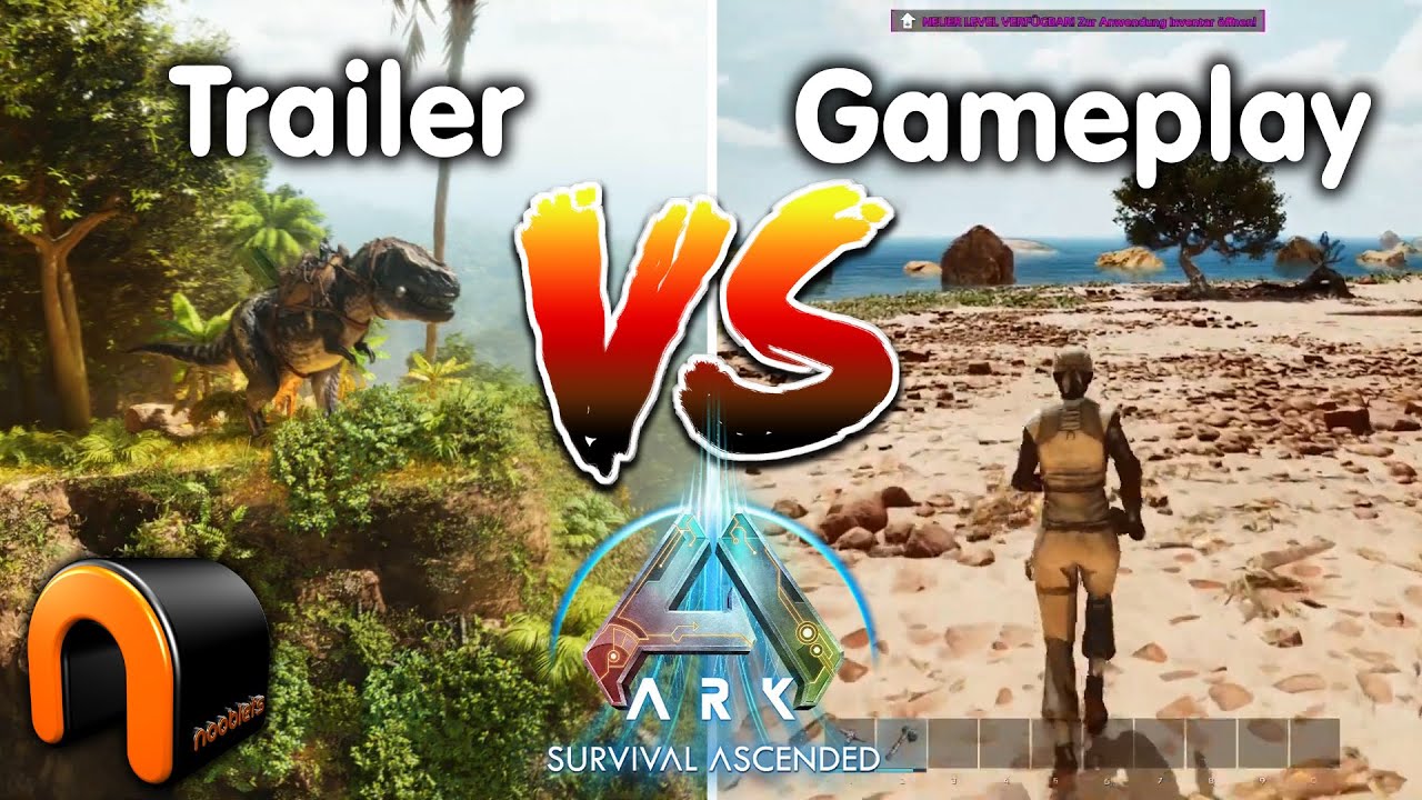 ARK SURVIVAL ASCENDED Trailer Vs REAL Gameplay Footage - Pre Launch ...