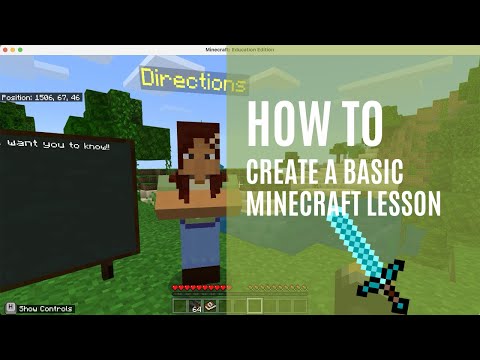 Creating A Minecraft Lesson Youtube