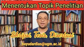 Mencari Permasalahan Untuk Skripsi, Tesis&Disertasi Awet Sampai Wisuda || Eps.14