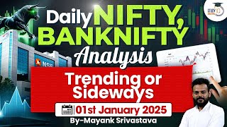 Daily Stock Market Analysis |  1st Jan 2025 | Stock Market Prediction | Nifty \u0026 Bank Nifty | StudyIQ