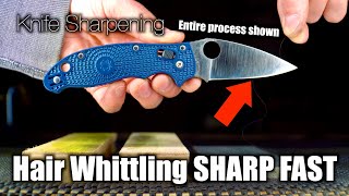 Knife Sharpening | Simplest Way To Hair Whittling Sharp | Entire process Shown