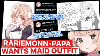 Rariemonn Papa Insists On Ui-mama Getting A Maid Outfit (Shigure Ui) [Eng Subs]