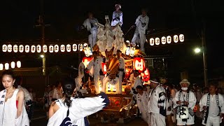 令和5年 泥堂町/馬場町 合同曳行直前の休憩前 平野郷杭全神社夏祭り 試験曳き だんじり祭