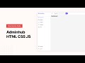 Adminhub V2 - HTML CSS Javascript
