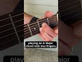 A 16-second video with a new fingering for A Major