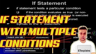 C Programming Tutorial - 17 - if statement with multiple conditions