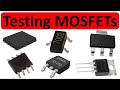 How to test MOSFET in circuit using multimeter, MOSFET transistor with 8 and 3 terminals testing