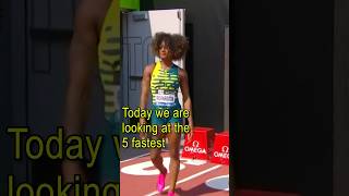 The 5 fastest female sprinter over 100m in 2023 #athletics #sprinting #trackandfield