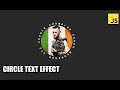 Circle Text Effect JavaScript Tutorial | How to make Circle Animation?