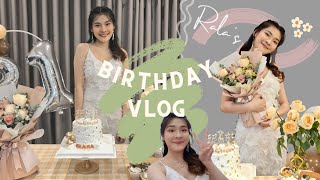 【Birthday Vlog】21岁生日🎂简单精致生日的布置不超过RM100！第一支影片想和大家说什么呢✨