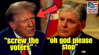 Watch Hannity DIE INSIDE as Trump IMPLODES in DISASTER INTERVIEW!