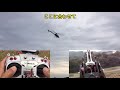 ラジコンヘリ　rex550x 小型カメラを積んでみたi tried loading a radio controlled helicopter rex550x small camera