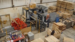 Pallet Manufacturing on Storti Nailing Line at Hay Creek Companies