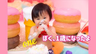 【とある１日】スマッシュケーキ撮影に行った日/1歳になりました【バースデーフォト】