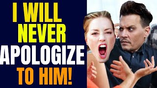 I Will Never Apologize To Johnny - Amber Heard WRECKS Johnny Depp PUBLICLY | The Gossipy