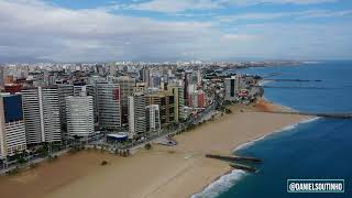 Litoral de Fortaleza Visto de Cima com Drone 4K