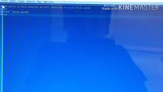How to print hello world using qbasic