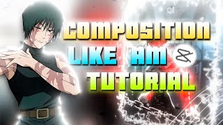 COMPOSITION LIKE AM TUTORIAL IN CAPCUT 💀🙏🐱#capcut #tutorial #manga