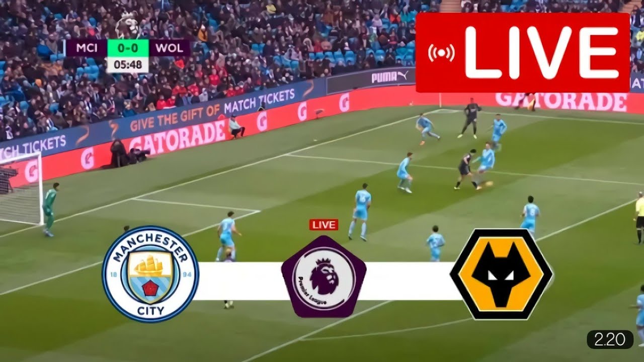 LIVE Manchester City Vs Wolves | Premier League 2023 Match Today | Live ...