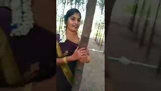 I luv nature.. always | Kovai Thamizhachi Girl Hot Expression in saree