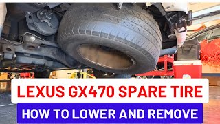 How to Remove Lexus GX470 Spare Tire