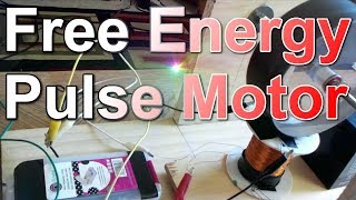 Pulse Motor Powered with Overunity Energy - (123% Electrical Efficiency)