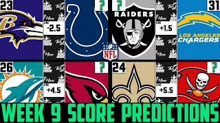 NFL Week 9 Score Predictions 2020 (NFL WEEK 9 PICKS AGAINST THE SPREAD 2020)