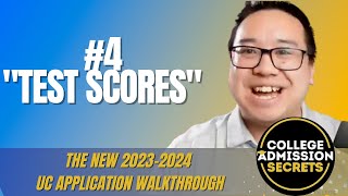 New UC Application Breakdown: "Test Scores"
