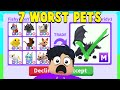 I traded the Top 7 WORST Adopt Me Pets!