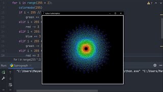Python Turtle Spirograph - How to draw Spirograph using Turtle and python
