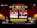 🔴(LIVE) Debat Publik Ketiga Pemilihan Bupati dan Wakli Bupati Kabupaten Lamongan Tahun 2024