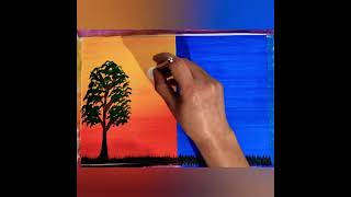 #Amazing acrylic painting for beginners satisfying video step by step easy method #shortsvideo #art