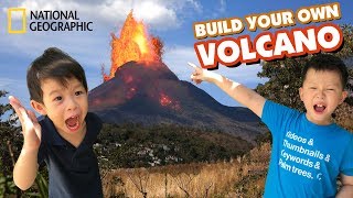 EXPERIMENTS FOR KIDS AT HOME : DIY Volcano Eruptions (with National Geographic STEM Kits)