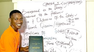 How To Write Your Final Year Project - Chapter One (Introduction)