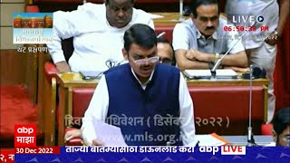 Devendra Fadnavis Vidhansabha : महापुरुष अपमान कुणी करू नये, आम्ही एक समिती तयार करत आहोत