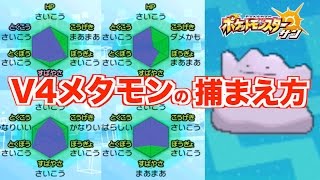 【ポケモン　サンムーン】失敗しないV4メタモンの捕まえ方【最強トレーナーへの道】＃６