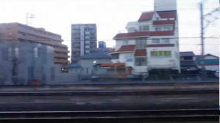 【車窓】サンライズ出雲・瀬戸号東京行 7/8 おはよう放送 Sunrise Express for Tokyo⑦Morning Narrowcast