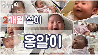 [항승주리] 육아브이로그_2개월 설이의 옹알이/너무 예뻐서 모아둔 설이의 옹알이 퍼레이드!