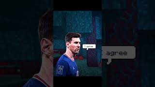 Messi VS Ronaldo in Minecraft 🥶 (Part 3) #shorts #viral #funny #trending