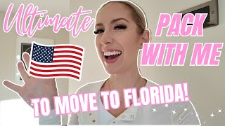 ULTIMATE PACK WITH ME TO MOVE TO AMERICA! | Pack with me to move to Florida | MOVING TO DISNEY WORLD