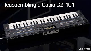 Reassembling a Casio CZ 101 after repair