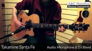 Takamine TSF48C Santa Fe NEX Legacy Series Demo - D.I. \u0026 Microphone + Blend