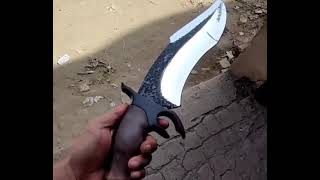 Handmade Large Bowie Knife | Damascus Bowie Knife