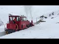 dfb schneeräumung 2017 einfahrt in die station furka 2160 meter über meer