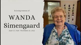 Funeral Service - 12-01-2025 - Wanda Simengaard