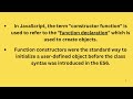 Constructor Functions
