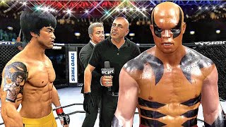 UFC 4 | Bruce Lee vs. Logan wolverine - EA sports UFC 4 - CPU vs CPU